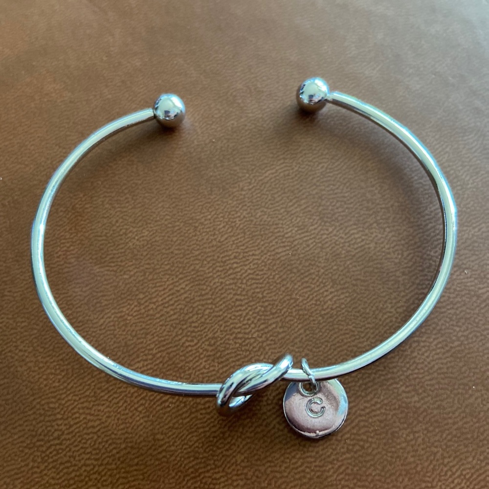 Knotted “C” bracelet